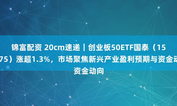 锦富配资 20cm速递｜创业板50ETF国泰（159375）涨超1.3%，市场聚焦新兴产业盈利预期与资金动向